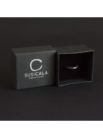 Susi Cala Jewelry Design anello in argento placcato rutenio